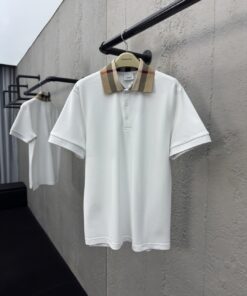 BURBERRY翻领格纹POLO衫工艺