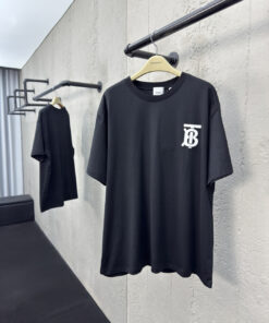 BURBERRY胸口压胶字母短袖工_8355