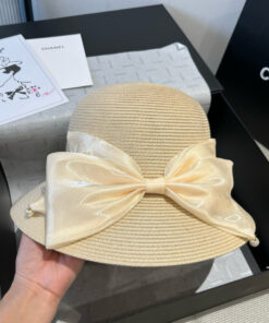 Chanel香奈儿草帽蝴蝶结