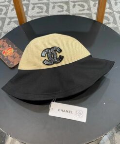chanel香奈儿蝴蝶结渔夫帽子女显_12876