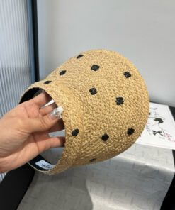 Chanel香奈儿拉菲草遮阳帽_5840