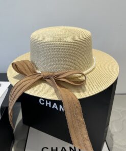 Chanel香奈儿平顶礼帽蝴