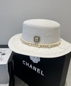 Chanel香奈儿新款平顶草帽