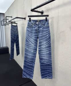 CHANEL珍珠链条牛仔裤工艺说_8263