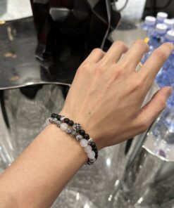 CH 克罗心 韩笑同款白玛瑙16银珠