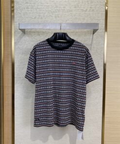 CH克罗心十字架条纹短袖T恤