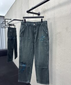 ChromeHearts真皮十字架工装牛