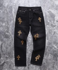 CH限定黑色斑纹真毛拼皮十字架牛