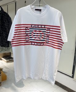 仓库现货guc红浪印花圆领短