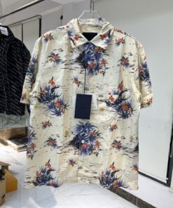 仓库现货prada夏威夷印花短