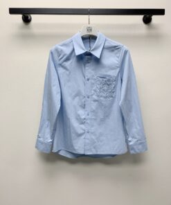 春夏新款翻领刺绣衬衫SML