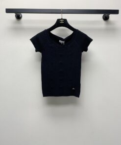 春夏新款V领针织毛衣短袖SML