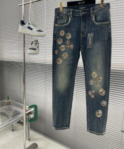 DG25早春新款印花牛仔裤