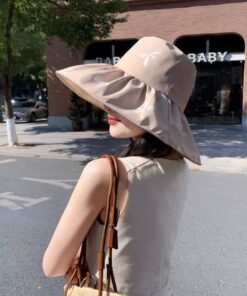 DIOR迪奥韩系帽子户外黑胶防_13266