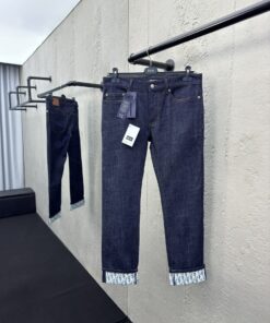 DIOR迪奥老花满印花牛仔裤工