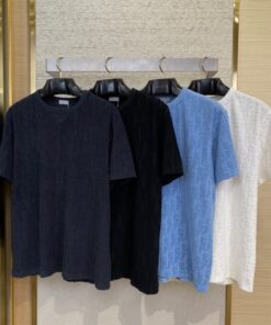 DIOR迪奥毛巾提花圆领短袖T恤