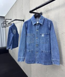 DIOR复古贴布刺绣牛仔外套工