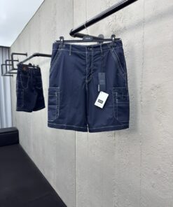 DIOR 工装条纹短裤工艺说明：