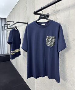 DIOR老花提花口袋短袖工艺说_654