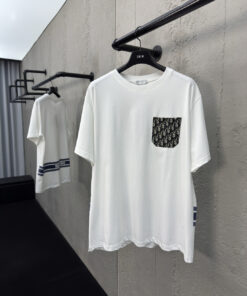 DIOR老花提花口袋短袖工艺说_8370