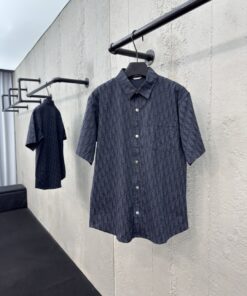 DIOR满印字母牛仔衬衫工艺说_618