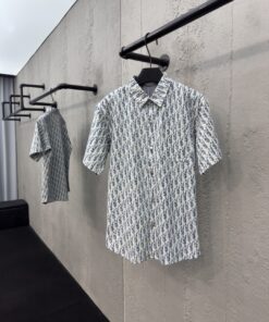 DIOR满印字母牛仔衬衫工艺说