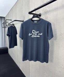 DIOR朋友字母刺绣短袖工艺说