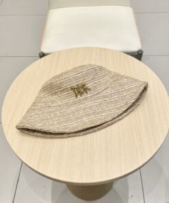 DIOR藤皮编渔夫帽洋气ins遮阳帽_12896