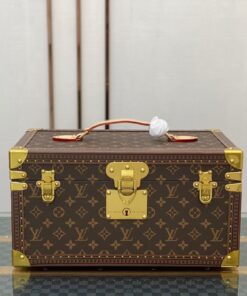 带镜化妆箱 老花配栗色这款Mon