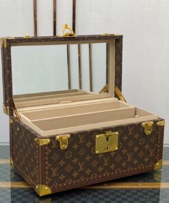 带镜子化妆箱Lv硬箱