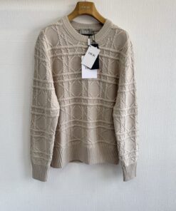 dr 24fw 方格提花套头毛衣毛料