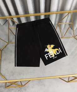 FENDI  芬迪印花短裤卫裤纯棉