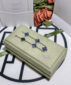 梵克雅宝四叶草天然彼得石手链_12489