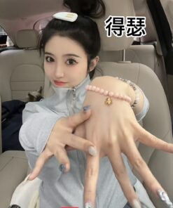 粉猪猪手串 韩笑同款真的火