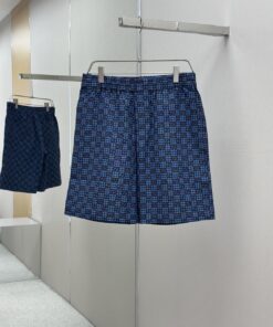 Gucc 25SS老花满印抽绳休闲短