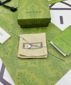 Gucci 爱心做旧手链细节实拍微