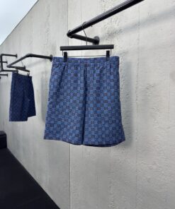 GUCCI 老花双G提花短裤工艺说