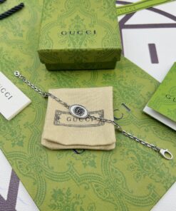 Gucci双G麻花手链长度：16-18-