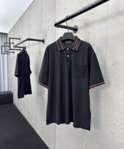 GUCCI字母翻领POLO衫工艺说明