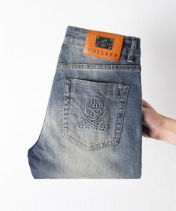 精品大牌PP男装牛仔裤夏季薄款