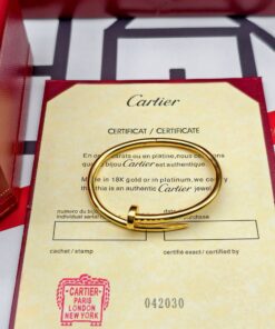 卡地亚无钻钉子手镯版本V金升_12503