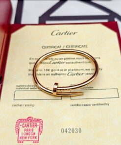 卡地亚无钻钉子手镯版本V金升