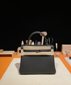 Kelly25 Togo 89黑色 银扣