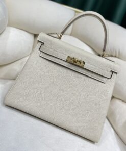 Kelly25 Togo皮 奶昔白经典质