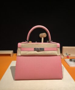 Kelly 28 Epsom皮 1Q奶昔粉 银扣