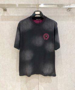 克罗心2025春夏潮牌刺绣圆领短袖_7307