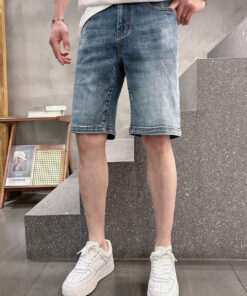 克罗心 2025夏季新款男士牛仔裤_3438