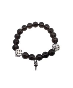 克罗心 宝剑茶水晶珠手串纯银