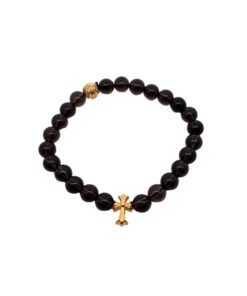 克罗心 茶水晶珠手串纯银材质