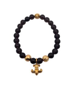 克罗心 茶水晶珠童军花手链纯